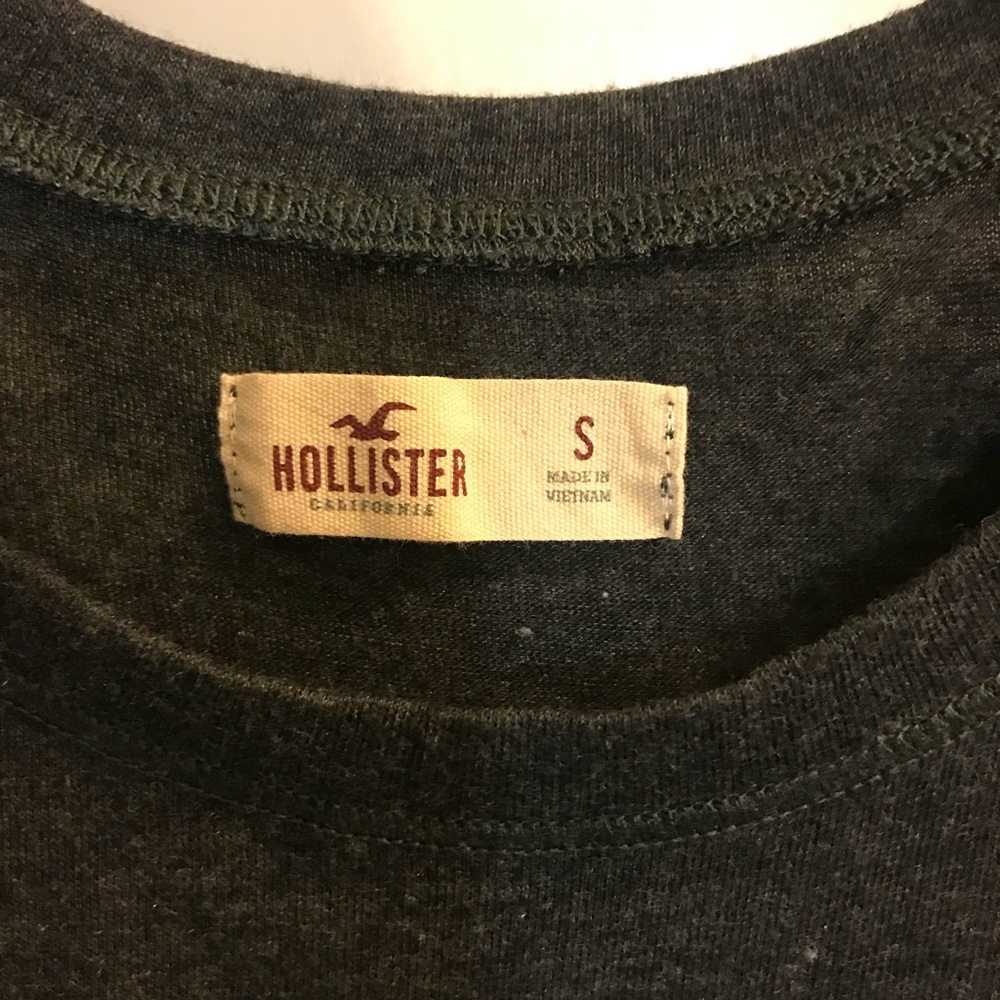 Hollister charcoal grey tank top